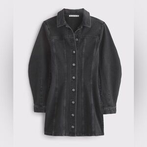 Abercrombie & Fitch Black Denim Dress